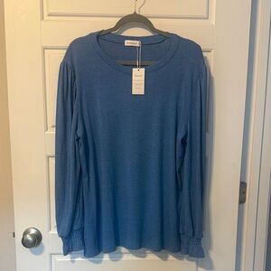 Fashion Bug Women's Blue Long Sleeve Top